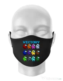 Masca personalizata reutilizabila Victory Negru
