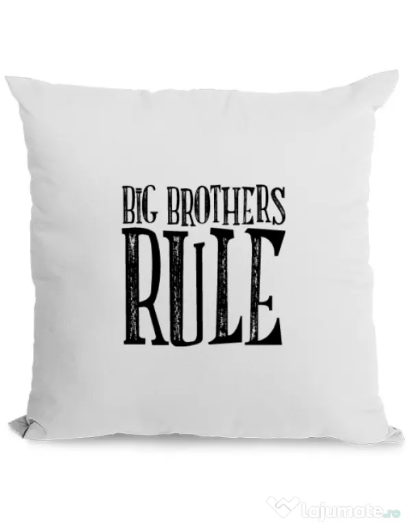 Perna personalizata Big brothers rule Alb