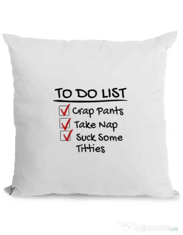 Perna personalizata To do list Alb