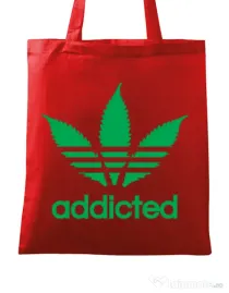 Sacosa din panza Addicted Rosu