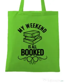 Sacosa din panza All booked Verde mar