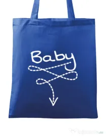 Sacosa din panza Baby Albastru regal
