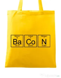 Sacosa din panza Bacon formula Galben