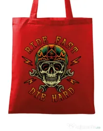 Sacosa din panza Bad rider Rosu