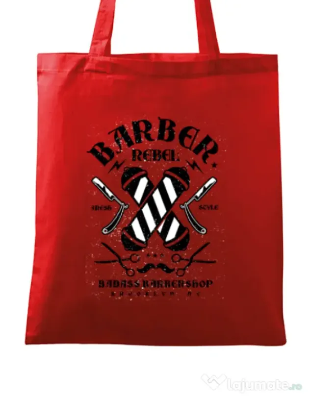 Sacosa din panza Barber Rebel II Rosu
