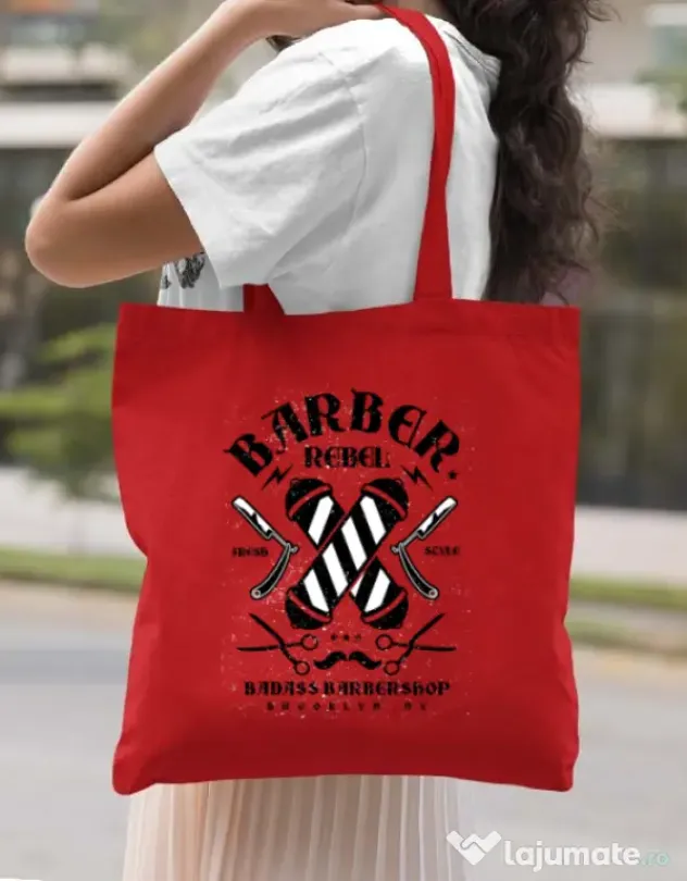 Sacosa din panza Barber Rebel II Rosu