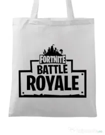 Sacosa din panza Battle royale 2 Alb