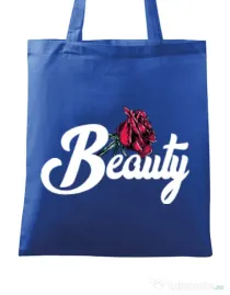 Sacosa din panza Beauty Albastru regal