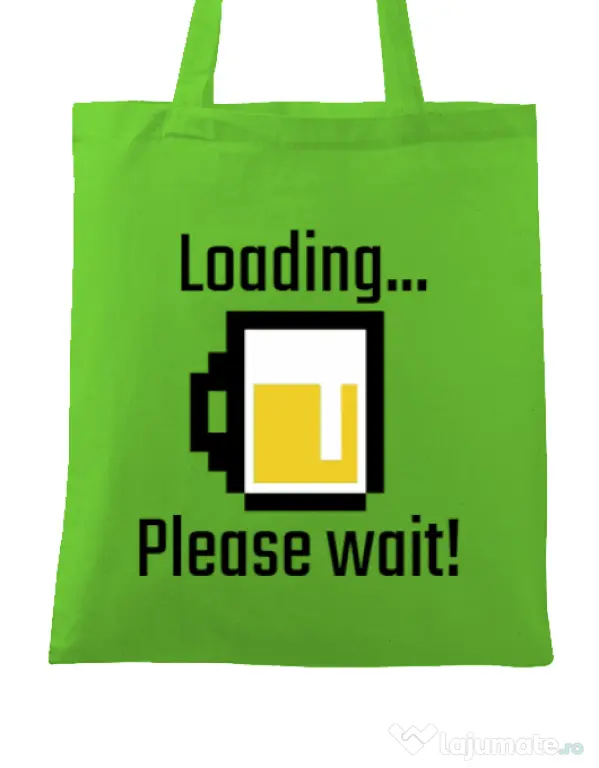 Sacosa din panza Beer loading Verde mar