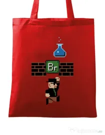 Sacosa din panza Breaking Mario Rosu