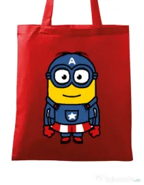 Sacosa din panza Captain minion Rosu