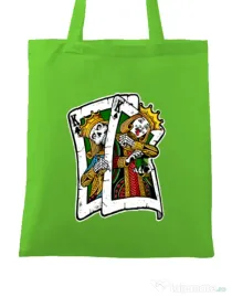 Sacosa din panza CARD Verde mar