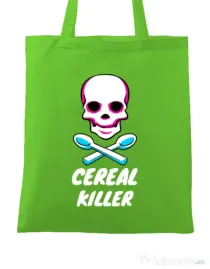 Sacosa din panza Cereal killer Verde mar