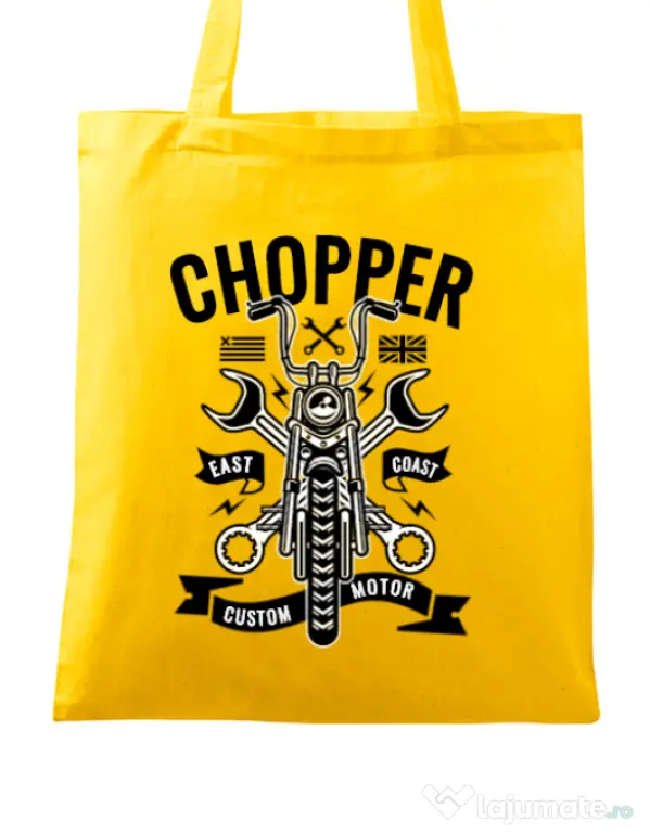 Sacosa din panza Chopper Galben