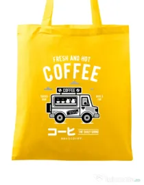 Sacosa din panza Coffee Van Galben
