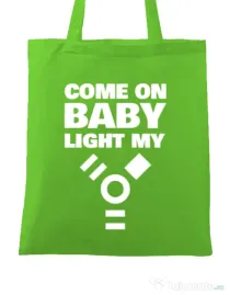 Sacosa din panza Come on baby Verde mar