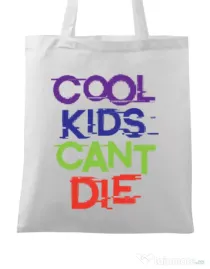 Sacosa din panza Cool kids Alb