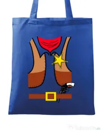 Sacosa din panza Cowboy Suit 1 Albastru regal
