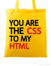 Sacosa din panza CSS to HTML Galben