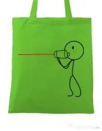 Sacosa din panza Cuvinte de dragoste 1 Verde mar