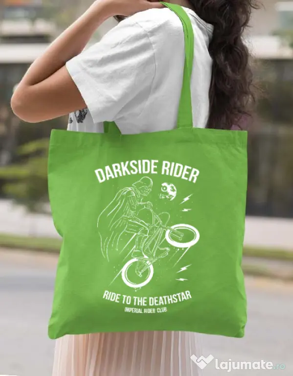 Sacosa din panza Darkside rider Verde mar