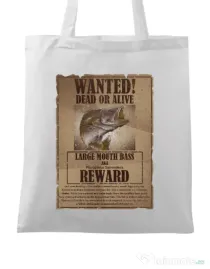 Sacosa din panza Dead or alive Alb