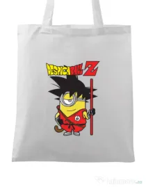 Sacosa din panza Despicaball Z Son Goku Alb
