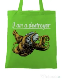 Sacosa din panza Destroyer Verde mar
