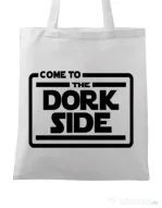 Sacosa din panza Dork side Alb