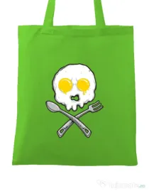 Sacosa din panza Eggskull Verde mar