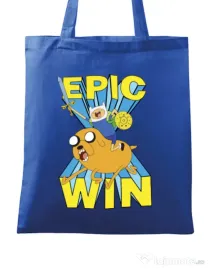 Sacosa din panza Epic win Albastru regal
