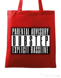 Sacosa din panza Explicit bassline Rosu