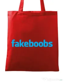 Sacosa din panza Fakeboobs Rosu