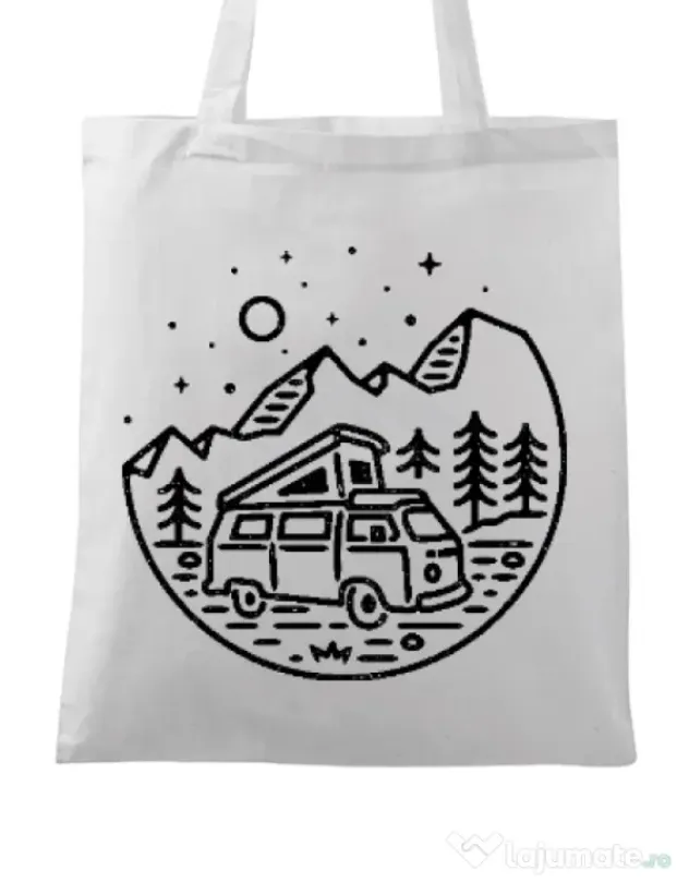 Sacosa din panza Go Outdoor Alb