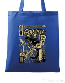 Sacosa din panza Godzilla Albastru regal