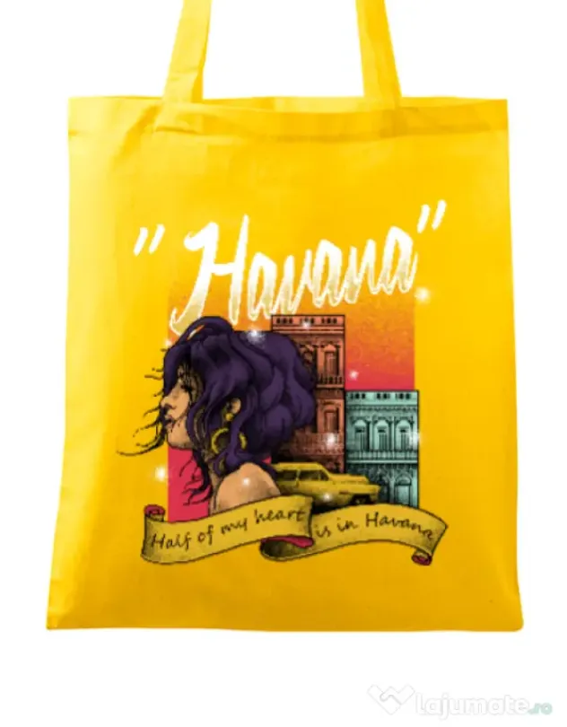 Sacosa din panza Havana Galben