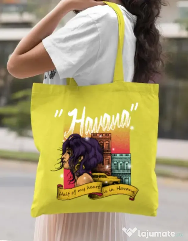 Sacosa din panza Havana Galben