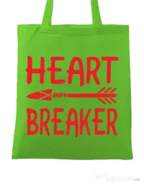 Sacosa din panza Heart breaker Verde mar