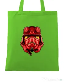 Sacosa din panza Helltrooperboy Verde mar