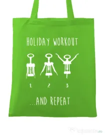 Sacosa din panza Holiday workout Verde mar