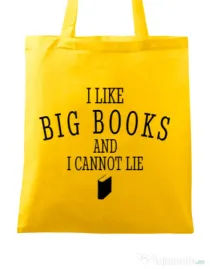 Sacosa din panza I like big books Galben