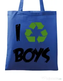 Sacosa din panza I recycle boys Albastru regal