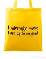Sacosa din panza I solemnly swear Galben