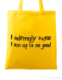 Sacosa din panza I solemnly swear Galben