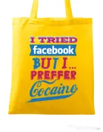 Sacosa din panza I tried Bacebook Galben