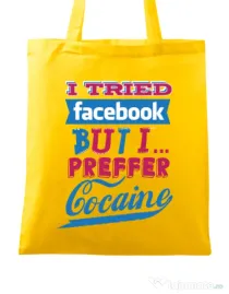 Sacosa din panza I tried Bacebook Galben