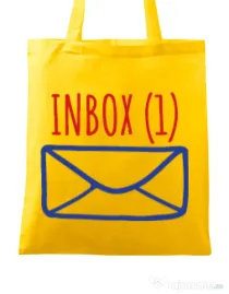Sacosa din panza Inbox Galben