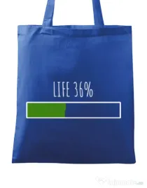 Sacosa din panza Life Albastru regal