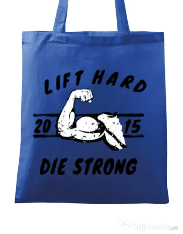 Sacosa din panza Lift hard Albastru regal