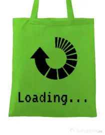 Sacosa din panza Loading Verde mar